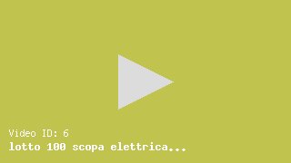 Anteprima lotto 100 scopa elettrica test